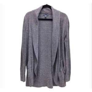 Barefoot Dreams Cozy chic Lite Circle Open Cardigan Sweater Women's L/XL